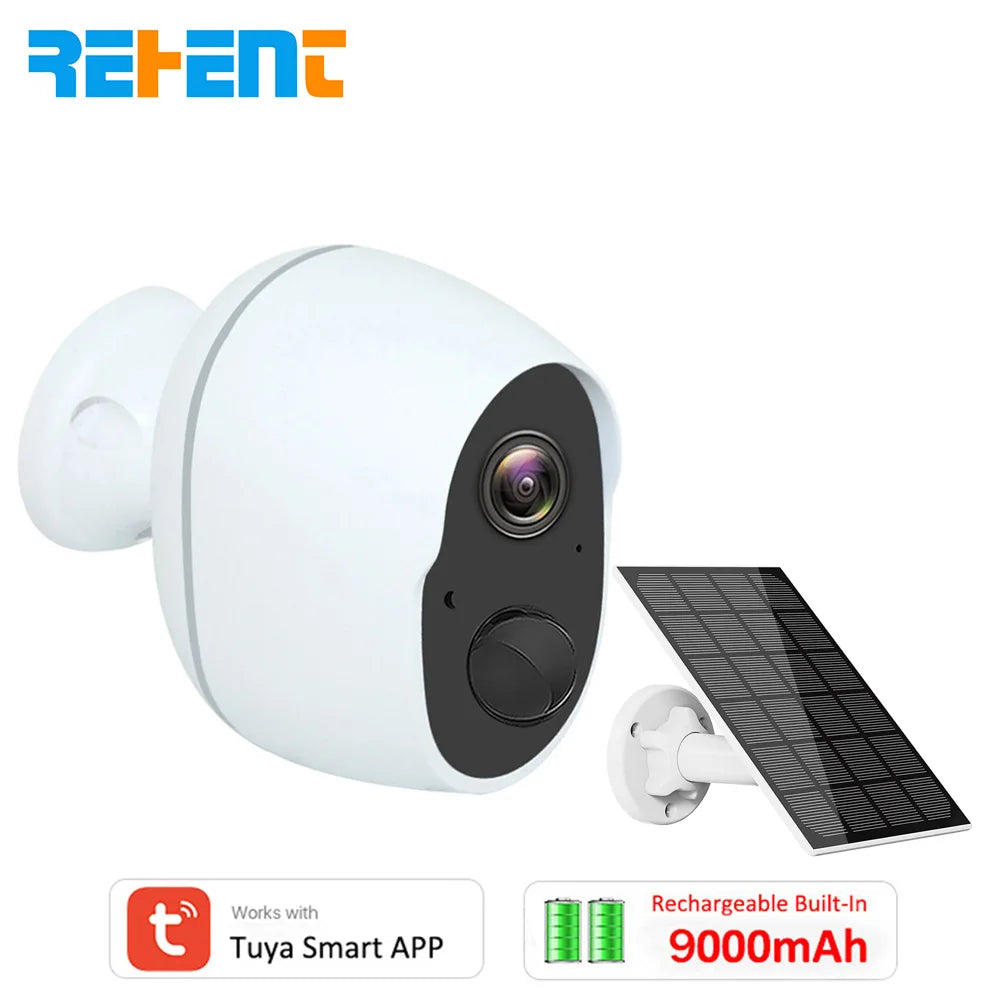 3MP 9000mAh Battery WIFI Surveillance Camera Tuya Smart Home Outdoor Security Protection Wireless CCTV Camera Solar Panel