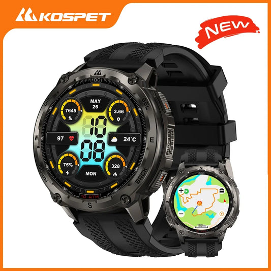 Tank T4 Smart Watch for Men 6-Sat GPS Offline Maps 10ATM Waterproof Heart Rate Diving Skiing Hiking for Android iOS