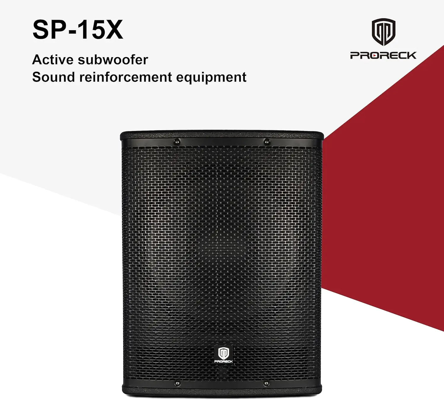 Active Powered PA Subwoofer 15 Inch 2000W PMPO Class-D Amplifier 3 DSP Presets Bass Reinforcement(ONE SUBWOOFER）