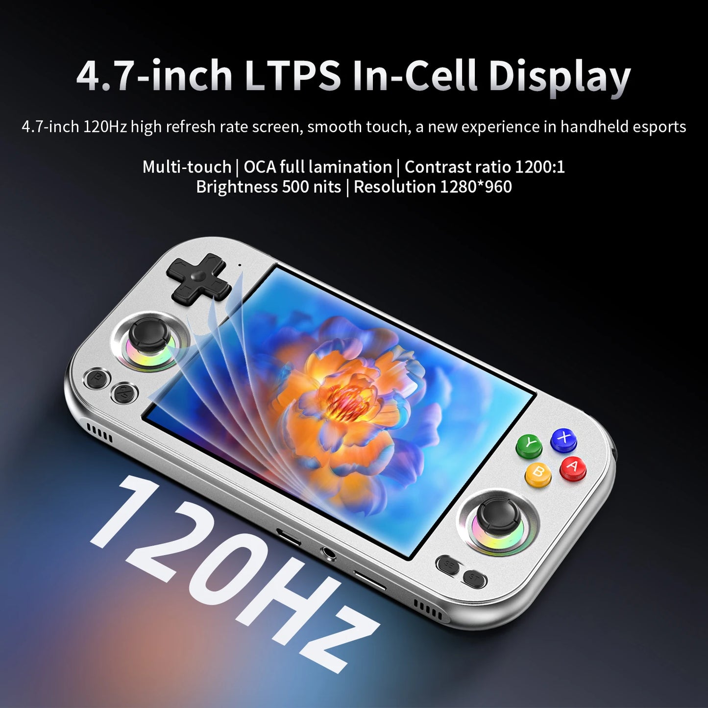 ANBERNIC RG 477M Retro Handheld Game Console Android 3D Hall Joystick Video Games Player Supports WIFI Al Assistant RixelHK FOTA
