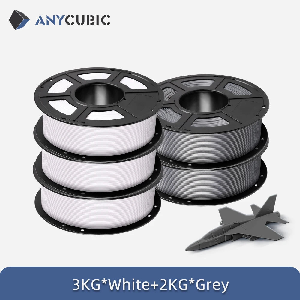 5 KGYCUBIC PLA Filament For FDM 3D Printer 1.75mm Eco-friendly 3D Printing Material Failment For Kobra S1C K3C EU US Warehouse