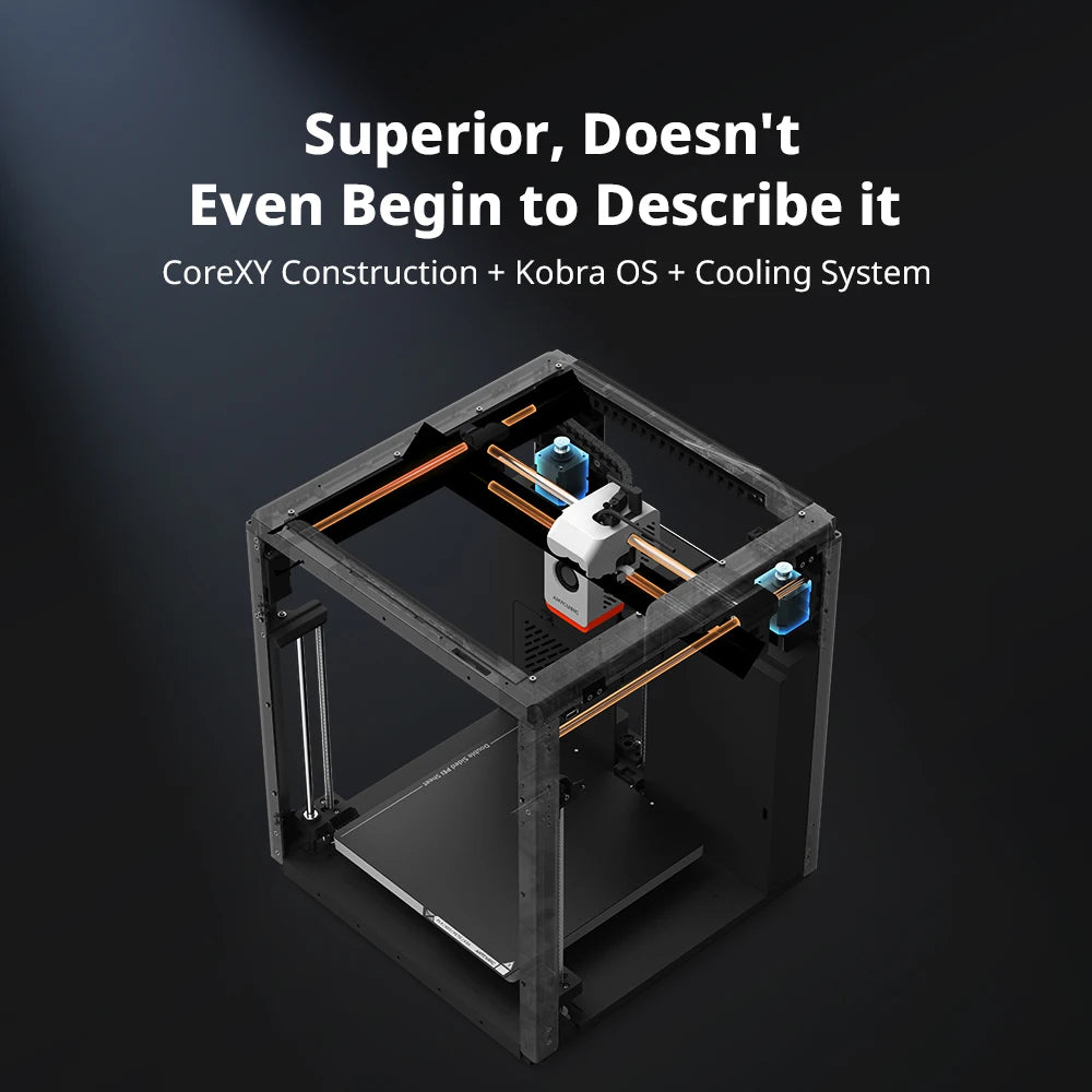 Combo Multi-Color 3D Printer Max Speed 600mm/s Core XY Stable Structure High Precision 3D Printer