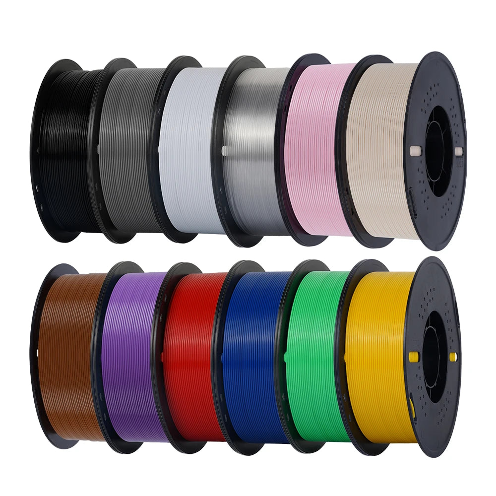 22LBS PETG or PLA filament 3D Printer Filament 10 Rolls 1KG 1.75MM Eco-Friendly Good Toughness Mix Color Free Shipping