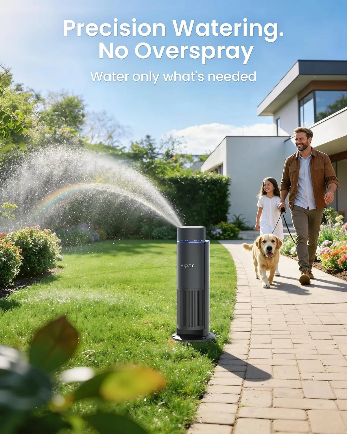 Smart Irrigation System, 4-in-1 Multi-Zone Watering Device, App Control, Smart Scheduling, Garden Sprinkler