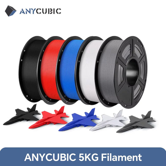 5 KGYCUBIC PLA Filament For FDM 3D Printer 1.75mm Eco-friendly 3D Printing Material Failment For Kobra S1C K3C EU US Warehouse