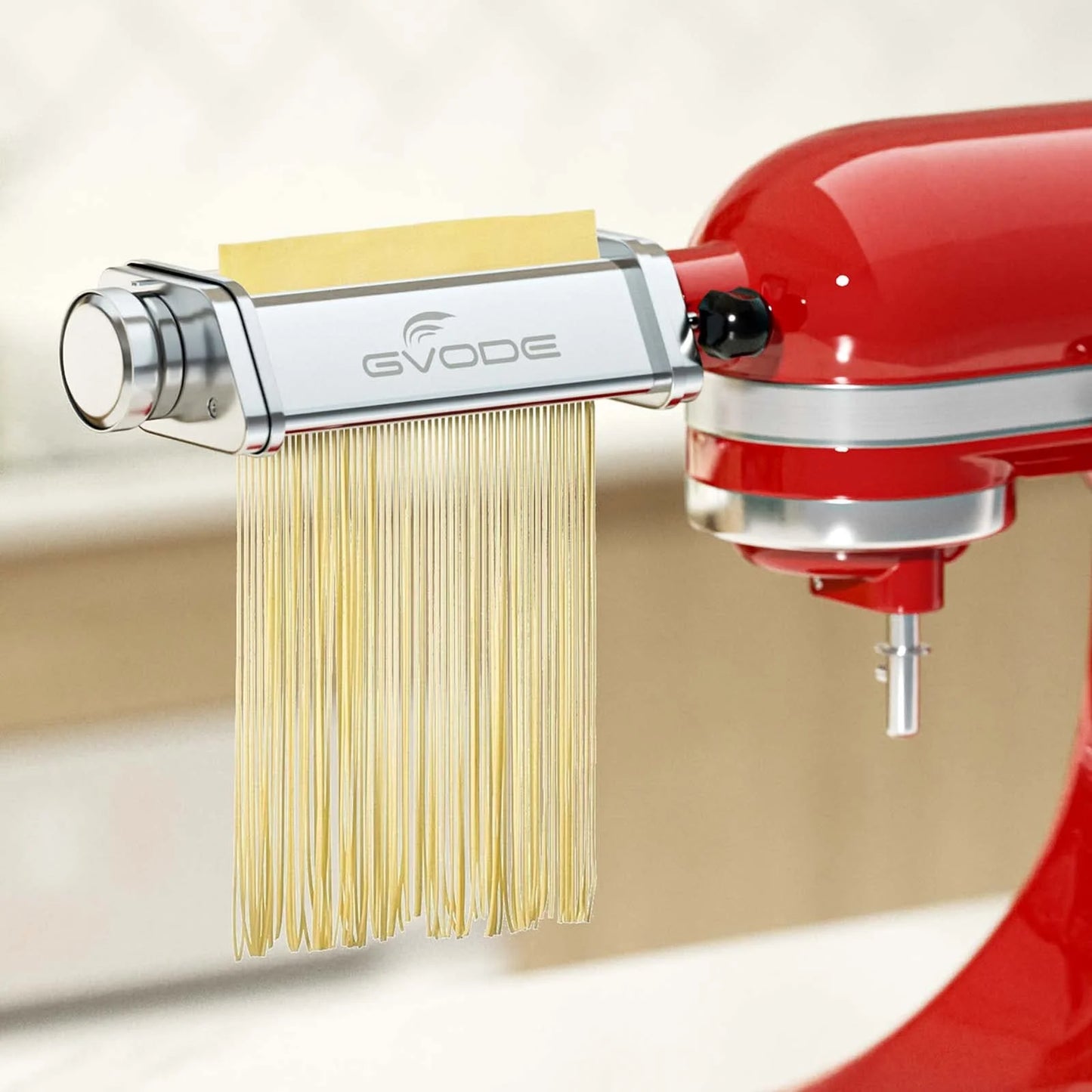 3 Piece Pasta Maker Attachment for KitchenAid Stand Mixer Stainless Steel Sheet Roller Spaghetti Fettuccine Cutter