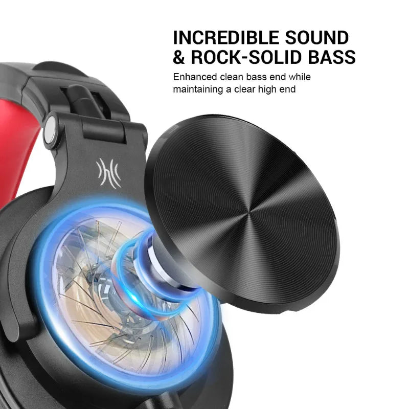 Wired Over Ear Headphone With Mic Studio DJ Headphones Professional Monitor Recording & Mixing Headset For Gaming