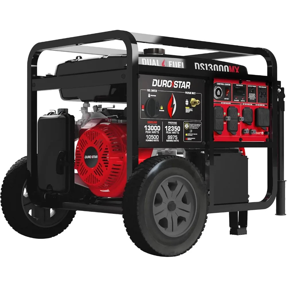 500cc 13000-Watt Dual Fuel Generator: Gas/Propane, Remote Start, Home/RV/Emergency Power