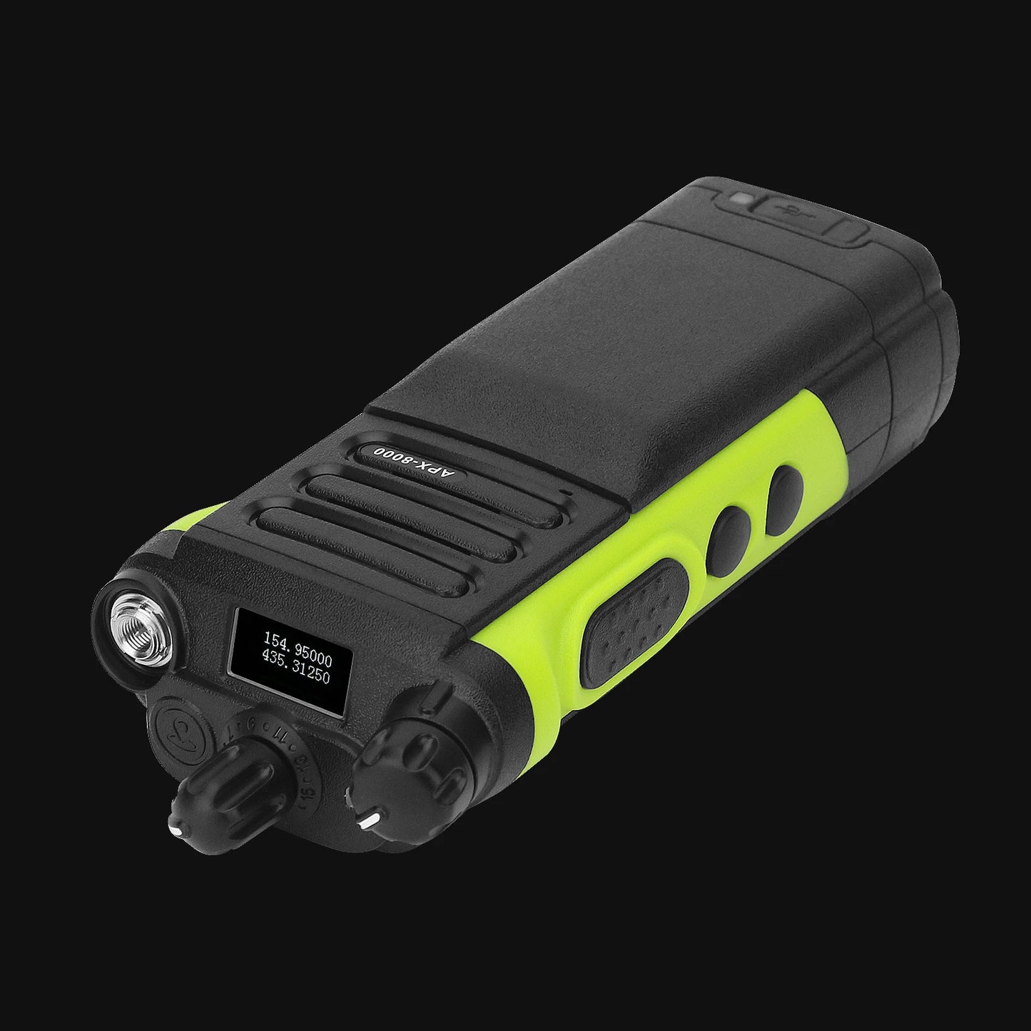 APX-8000 Green 12W 128CH VHF UHF Walkie Talkie Dual Band Radio Dual PTT and Duplex