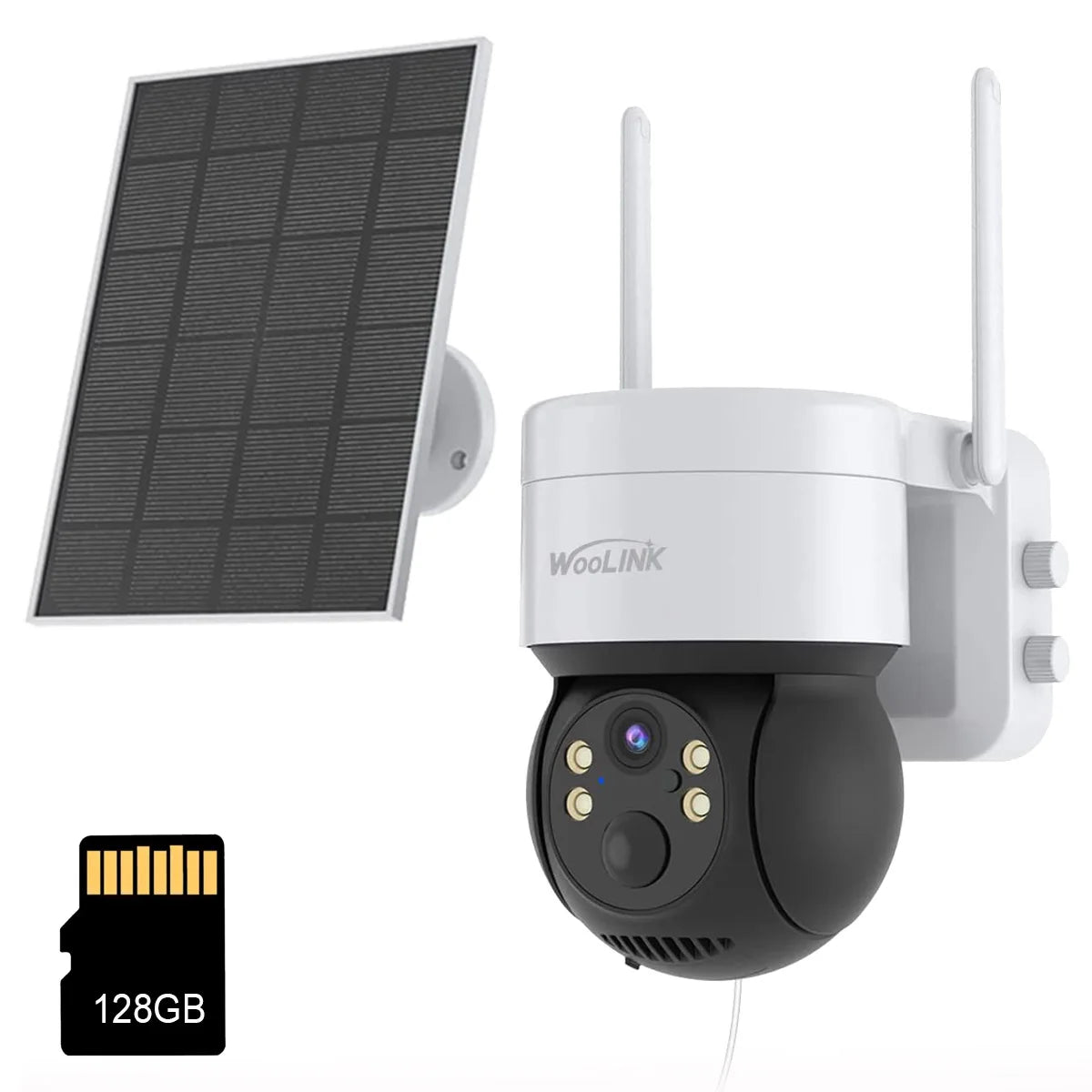 4MP Wireless Security Camera Outdoor WiFi Solar Battery Powered Camera Pan/Tilt Rotate Surveillance Camera Home Protection 2.4G