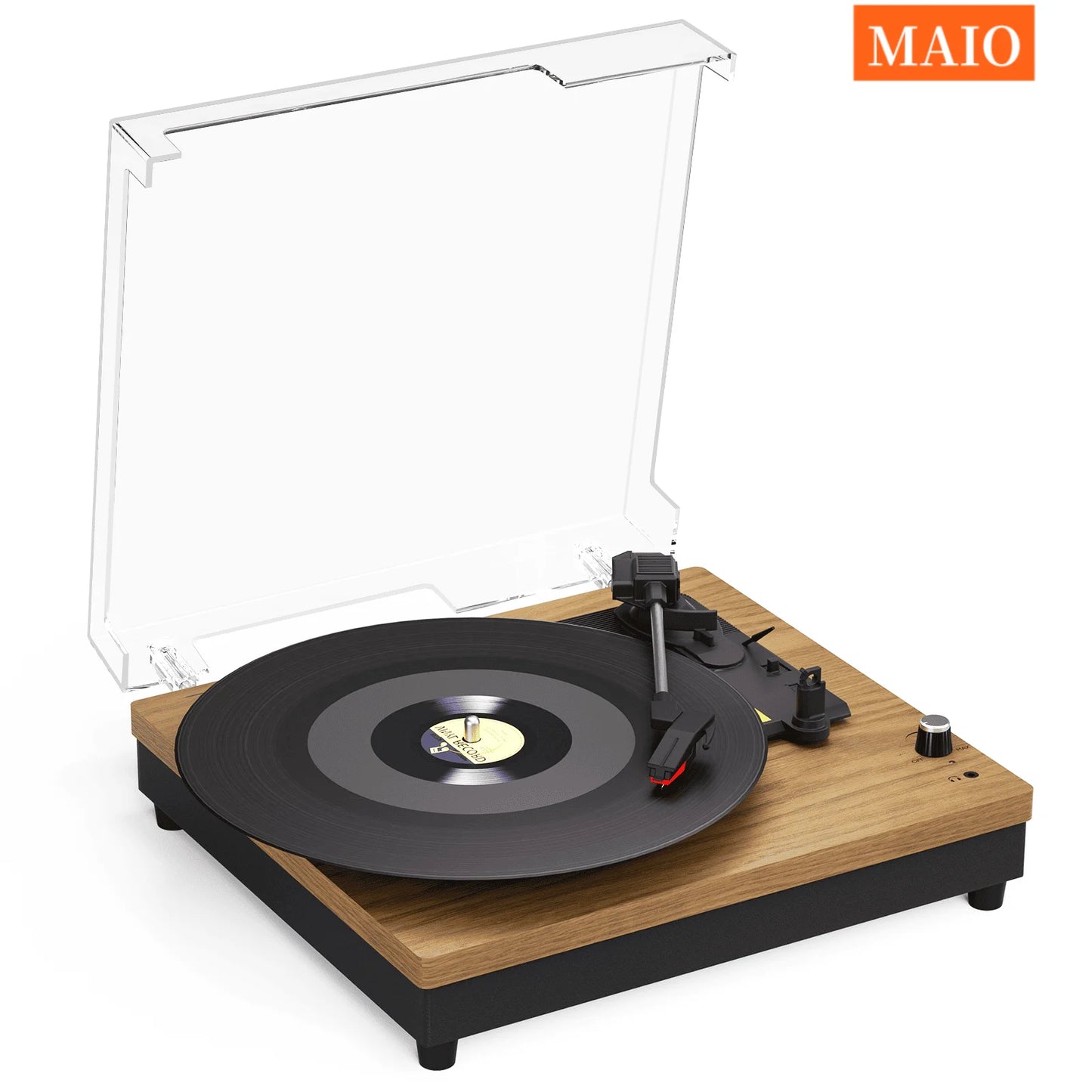Record Player Portable Suitcase Audio with Built-in Speakers, 3-Speed Vinyl Spinne