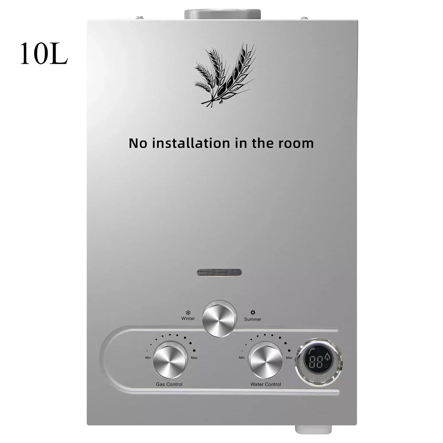 SIHAO LPG Water Heater 6L 8L 10L 12L 16L 18L Gas Water Heater Tankless Stainless Steel Boiler Outdoor Camping Appliance