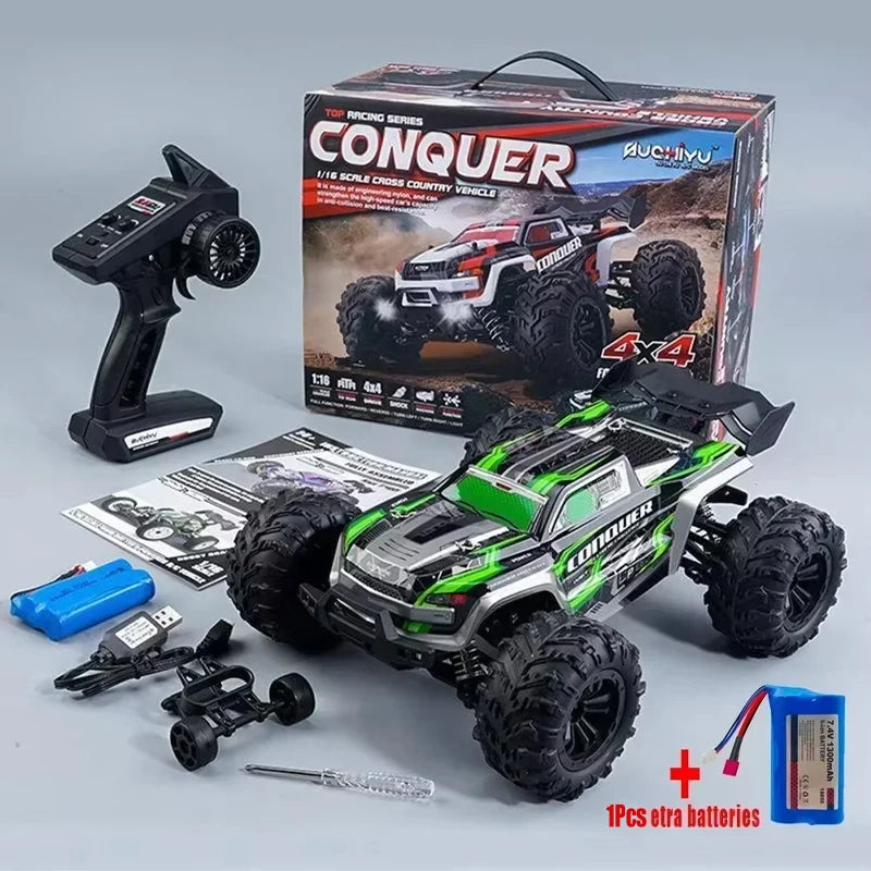 1:16 Scale Large RC Car 50km/h High Speed 4WD Children Toy for Boys Remote Control Car 2.4G Off Road Monster Truck RC Toy