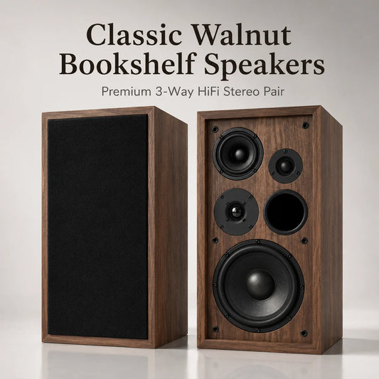 8 ohm Hifi Passive Speaker 1Pc 8 Inch 200W Bookshelf Speaker 3-Way Top Silk Film Tweeter Floor Fever Sound Box for Home Theather