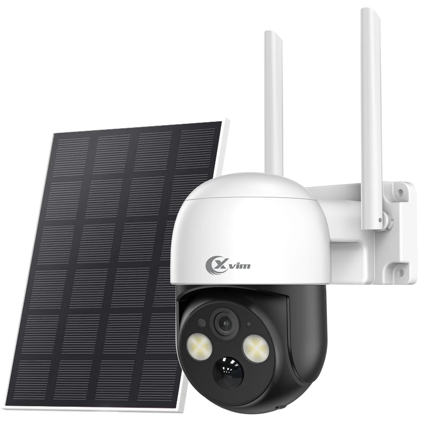 4MP Wireless Security Camera Outdoor WiFi Solar Battery Powered Camera Pan/Tilt Rotate Surveillance Camera Home Protection 2.4G