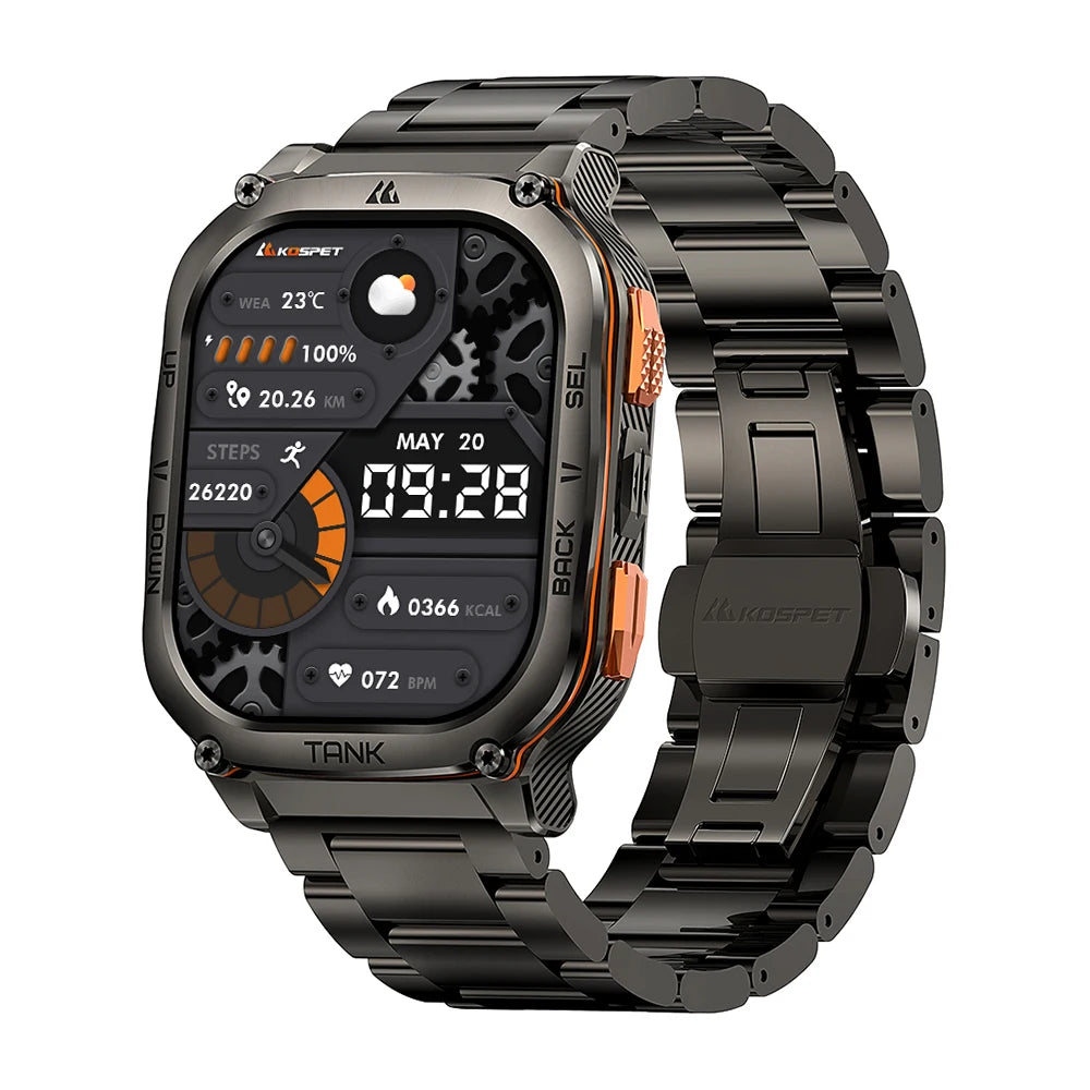 TANK M3 Ultra GPS Smartwatch For Men Waterproof 5ATM AMOLED AOD 480mAh Digital Bluetooth Call Men's Watches