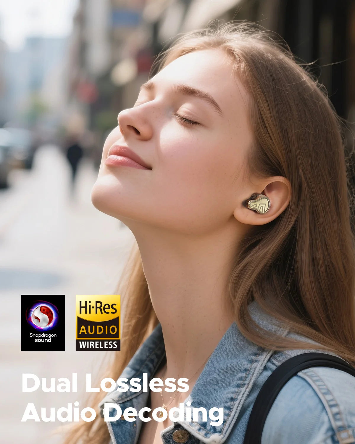 3 Driver HiFi Bluetooth Earphones ANC Wireless Earbuds with LDAC aptX Lossless Hi-Res Sound 6 Mic