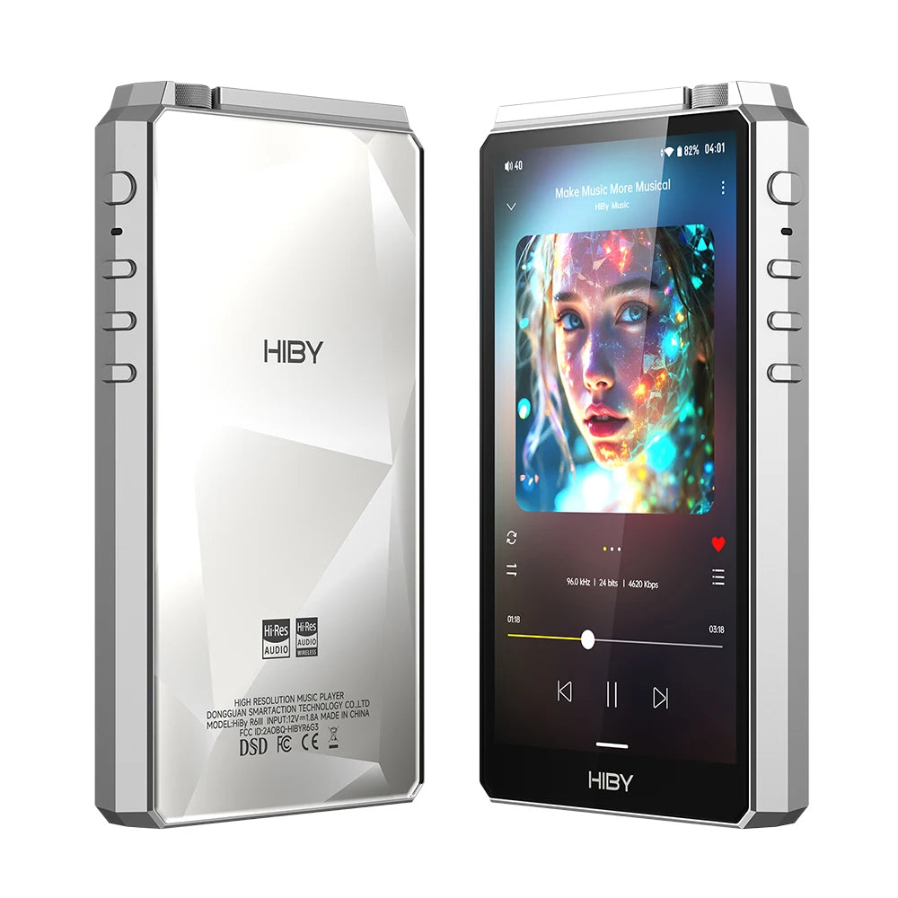 Android 12 Music Player MP3 USB DAC HIFI WiFi Bluetooth 5.0 CS43198 *4 MQA16x DSD512 PCM768 4500mAh