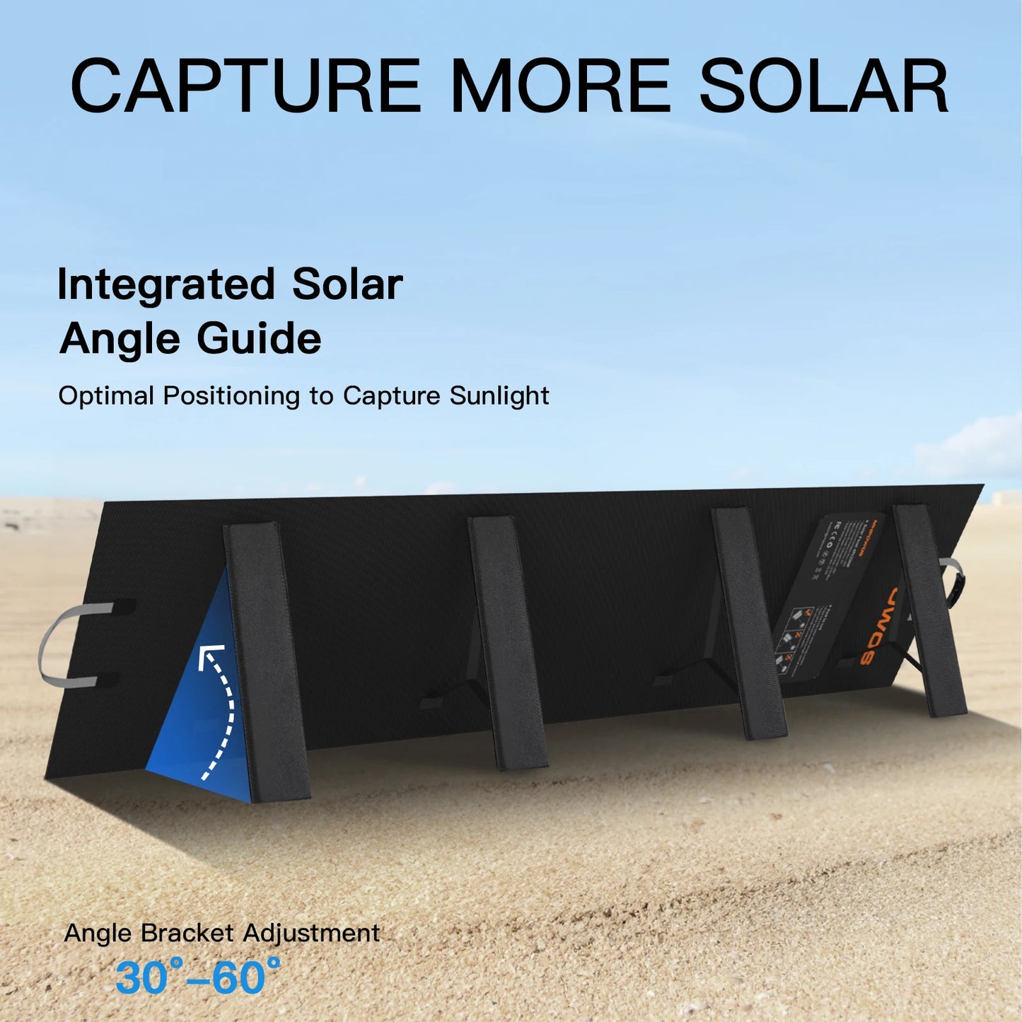 220W 40V Portable Solar Panel Waterproof Foldable Solar Panel Power Backup Solar Charger for Power Station RV Camping