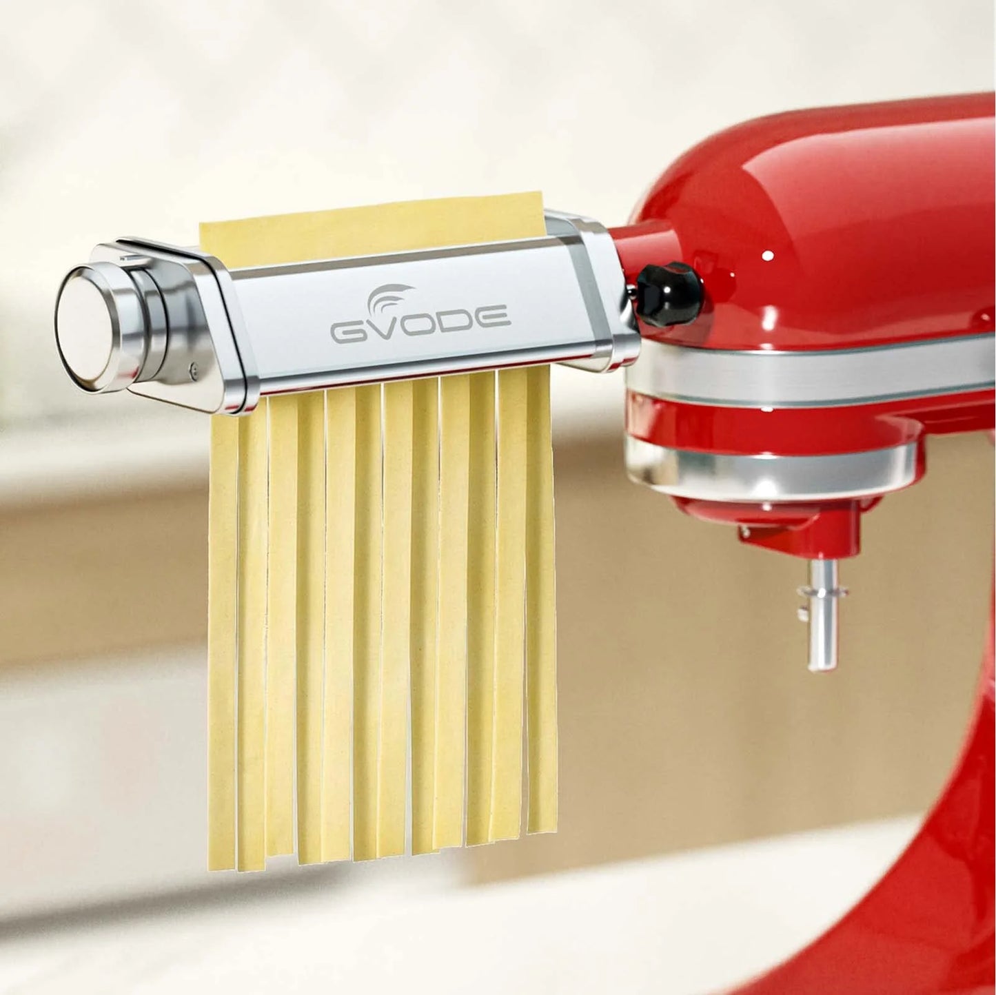 3 Piece Pasta Maker Attachment for KitchenAid Stand Mixer Stainless Steel Sheet Roller Spaghetti Fettuccine Cutter