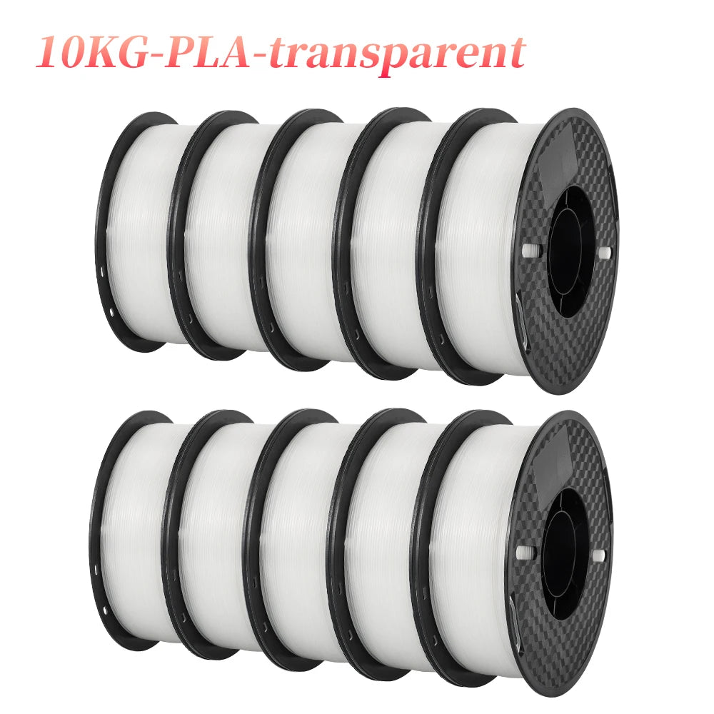 22LBS PETG or PLA filament 3D Printer Filament 10 Rolls 1KG 1.75MM Eco-Friendly Good Toughness Mix Color Free Shipping