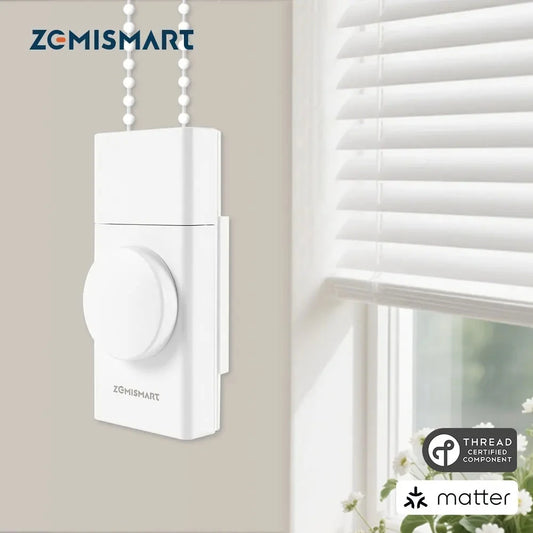 Smart Roller Shade Driver Built-in Battery Knob Control Work with Homekit Alexa Google Home Smartthings