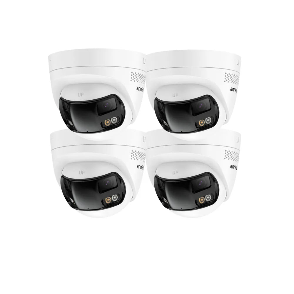 4K 8MP POE Surveillance Camera Dual Lens outdoor poe camera 1/2/4PCS Color Night Vision CCTV Video Security Camera For NVR
