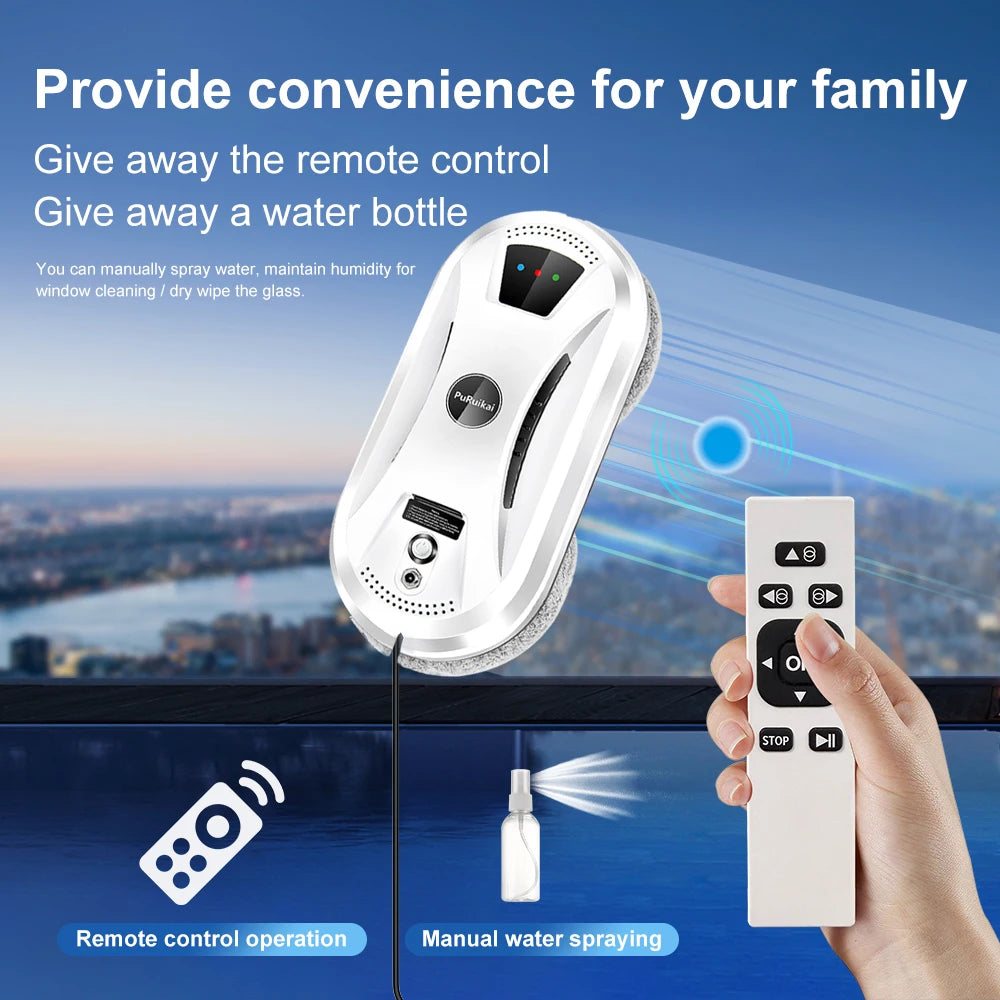 Ultra Thin Robot Vacuum Cleaner Window Cleaning Robot Window Electric Glass Limpiacristales Remote Control For Home