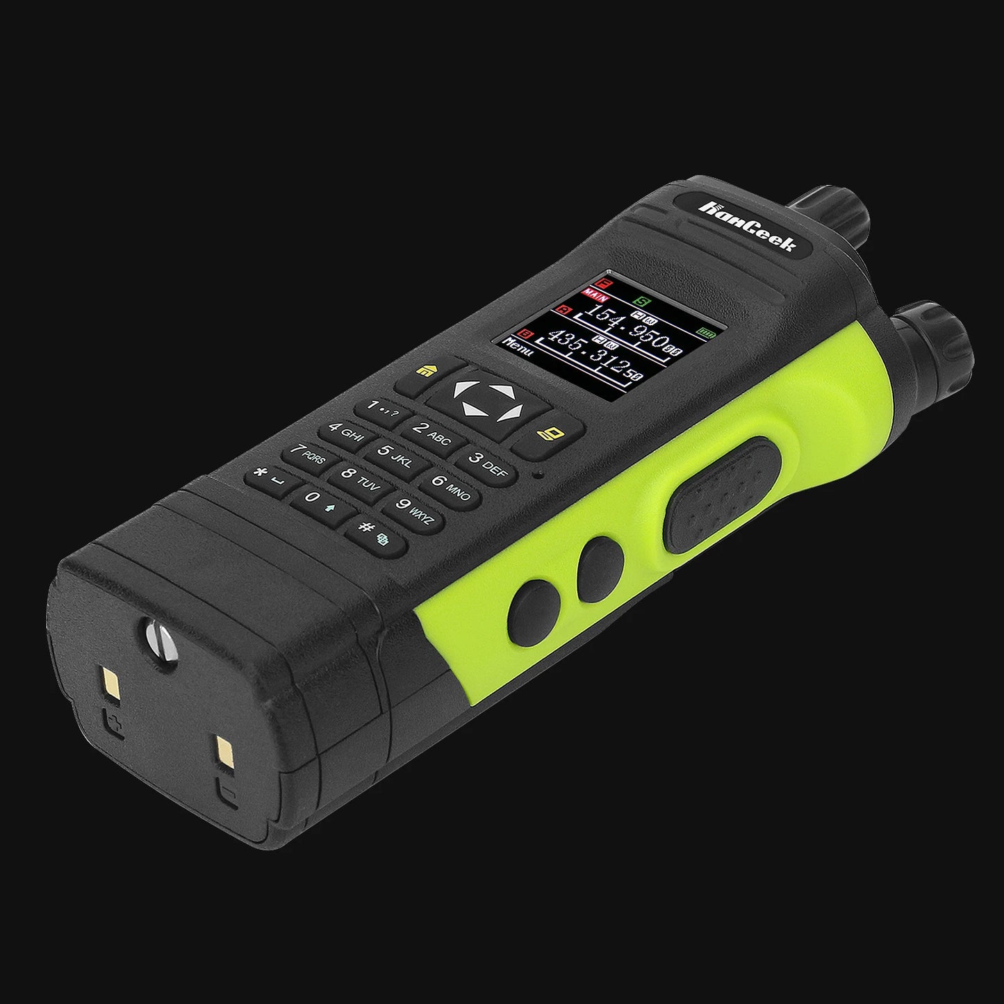 APX-8000 Green 12W 128CH VHF UHF Walkie Talkie Dual Band Radio Dual PTT and Duplex