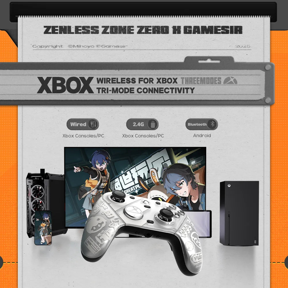 G7 Pro Zenless Zone Zero Edition, Wireless Xbox Game Controller for Xbox Series X|S, Xbox One X|S, Steam, PC, Android