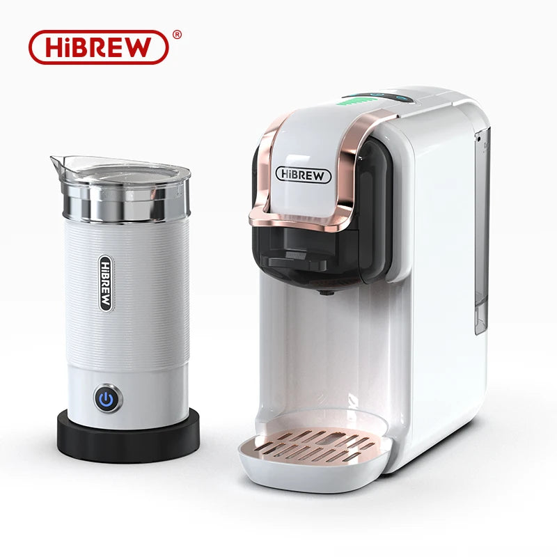 5 in 1 Multiple Capsule Coffee Machine Hot/Cold DG Cappuccino Nes Small Capsule ESE Pod Ground Coffee Cafeteria 20Bar H2B