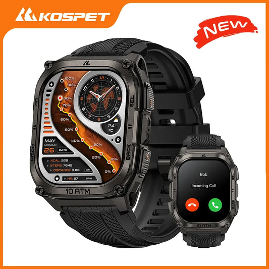 Tank M4 Smart Watch Stainless Steel 6-Sat GPS Offline Maps 10ATM Waterproof 45M Dive 24/7 Health Monitor for Android iOS