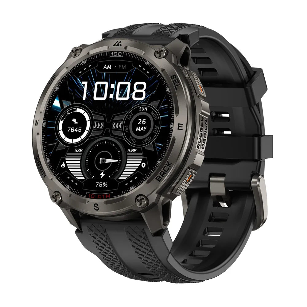 Tank T4 Smart Watch for Men 6-Sat GPS Offline Maps 10ATM Waterproof Heart Rate Diving Skiing Hiking for Android iOS
