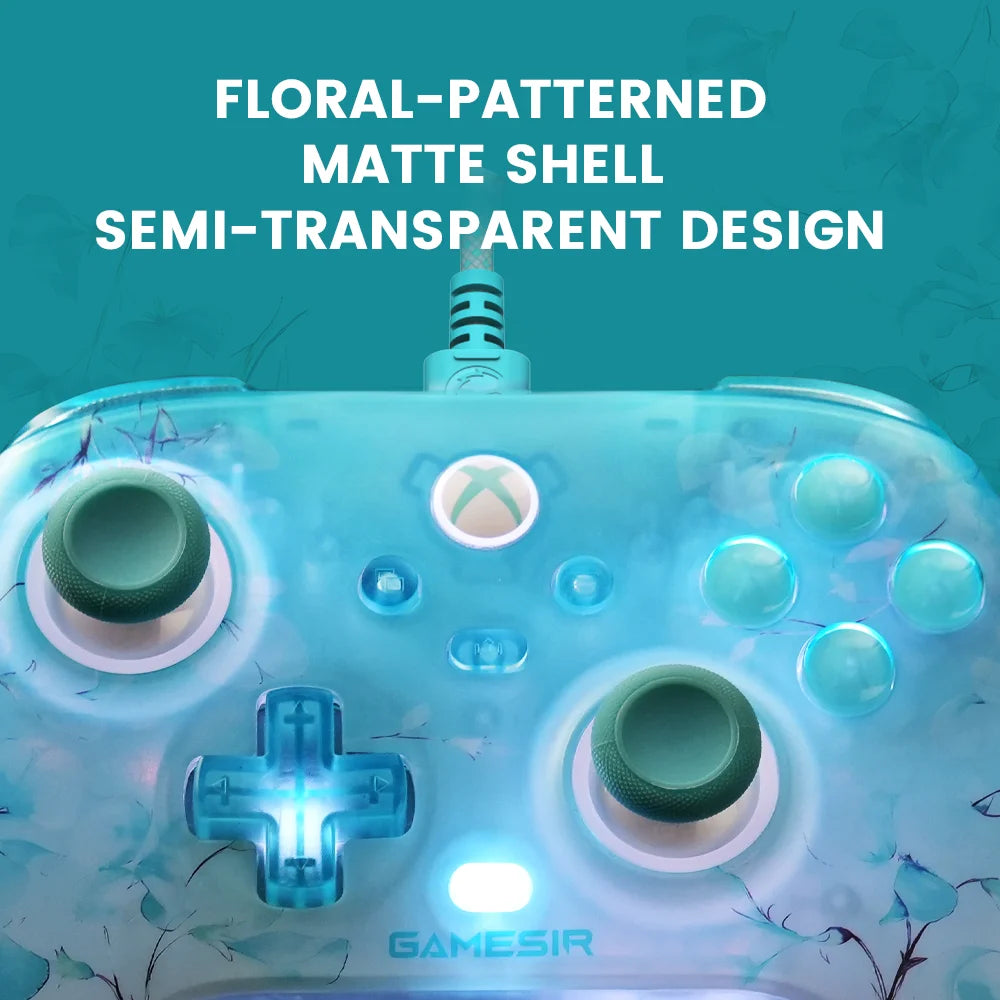 T7 Pro Floral Xbox Gamepad Hall Effect Game Controller for Xbox Series X, Xbox Series S, Xbox One X | S game console