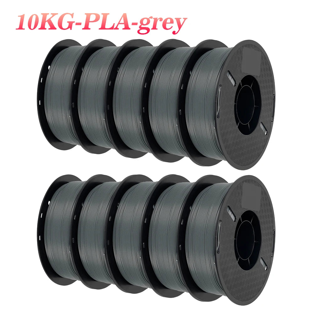 22LBS PETG or PLA filament 3D Printer Filament 10 Rolls 1KG 1.75MM Eco-Friendly Good Toughness Mix Color Free Shipping