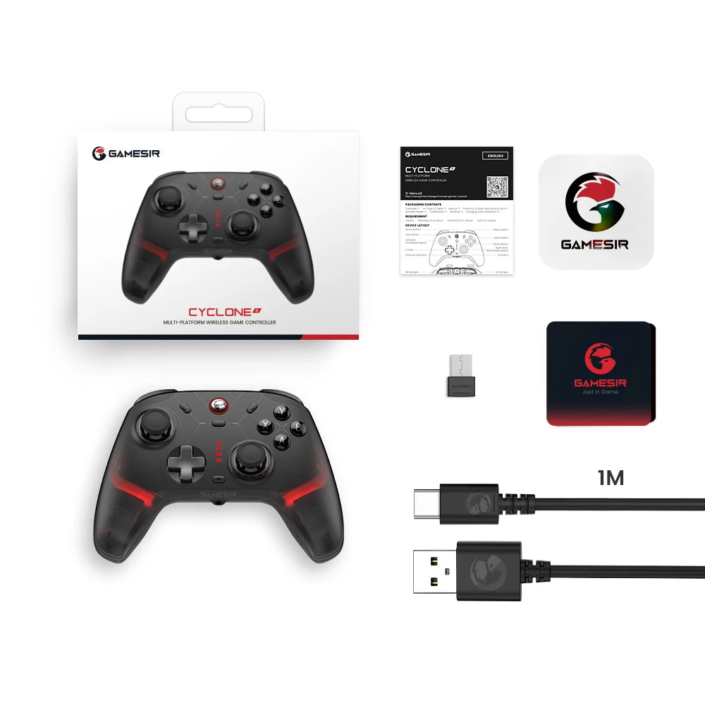 Wireless Controller for Nintendo Switch 2 / iPhone / Android, Bluetooth Gamepad with Hall Effect Triggers