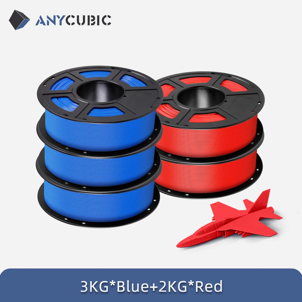 5 KGYCUBIC PLA Filament For FDM 3D Printer 1.75mm Eco-friendly 3D Printing Material Failment For Kobra S1C K3C EU US Warehouse