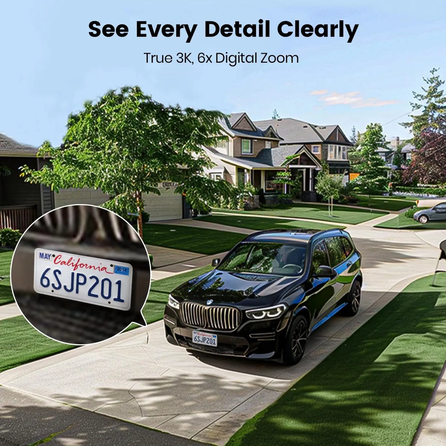 Dekco 3K/5MP UHD Wall Light Camera Wireless Wifi Floodlight Camera Outdoor 360° View Color Night Vision 2-way Audio Security Cam