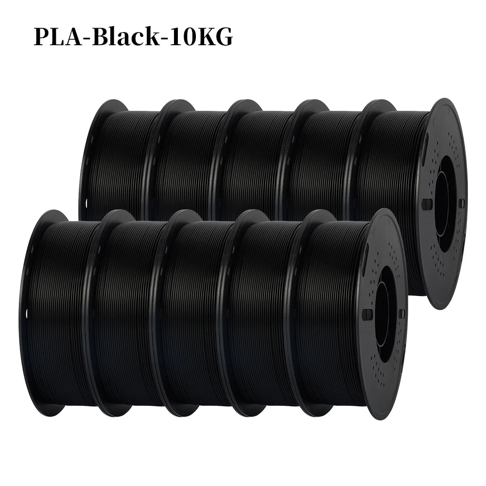 22LBS PETG or PLA filament 3D Printer Filament 10 Rolls 1KG 1.75MM Eco-Friendly Good Toughness Mix Color Free Shipping