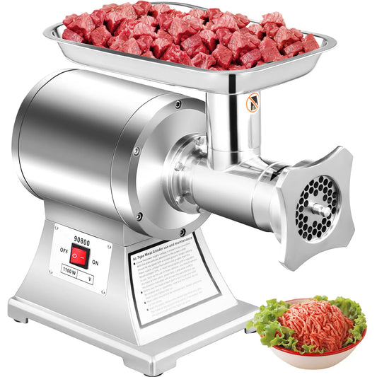 Electric Meat Mincer 330LBS/H Capacity Meat Grinder Machine, Stainless Steel Meat Grinder Commercial Sausage Stuffer Maker for Home & Commercial Use