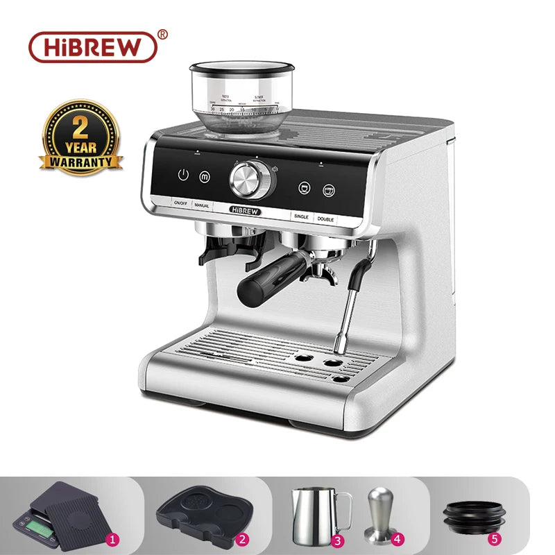 Barista Pro 20Bar Bean to Espresso,Cafetera  Commercial Level Coffee Machine with Full Kit for Cafe Hotel Restaurant H7