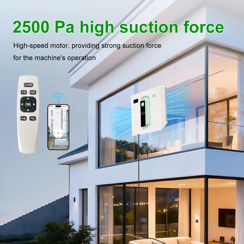 Robot Electric Automatic Window Cleaning Robotic , With APP/Remote Control,With Voice Broadcast Two-way Automatic Spray