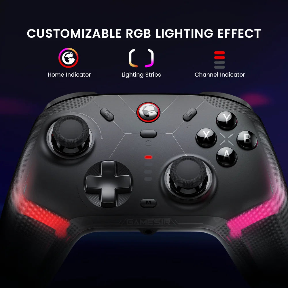 Wireless Controller for Nintendo Switch 2 / iPhone / Android, Bluetooth Gamepad with Hall Effect Triggers