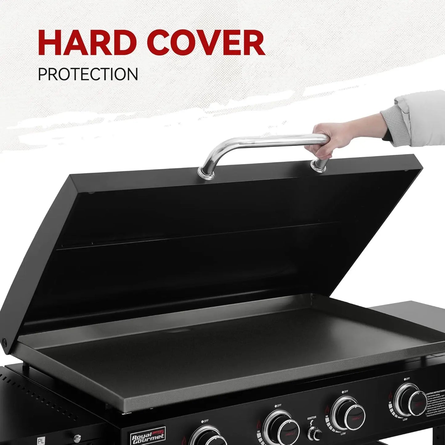 35in 4-Burner Gas Griddle Flat Top Heavy-duty Outdoor Cooking Station Backyard Tailgating 52000 BTU, Custom