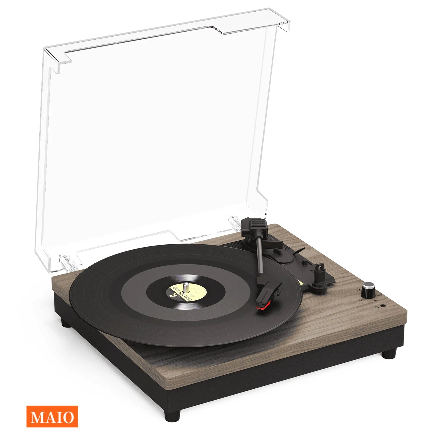 Record Player Portable Suitcase Audio with Built-in Speakers, 3-Speed Vinyl Spinne