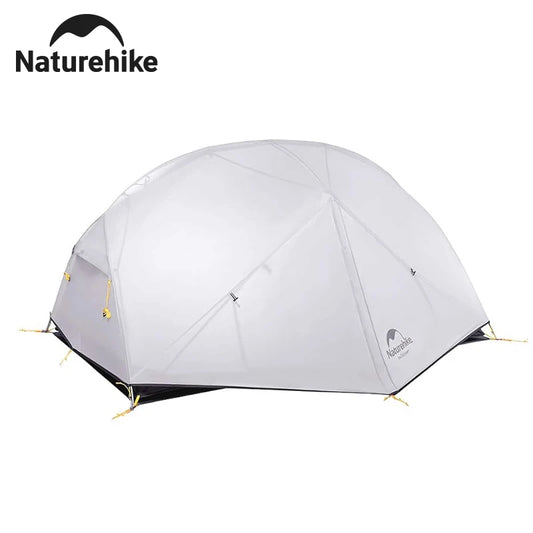 2 Person Tent 20D Nylon 210T Waterproof Ultralight Camping Hiking Tent with Mat Backpacking Travel Tent