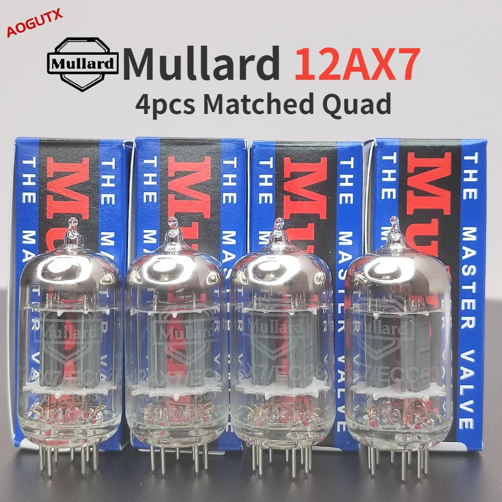 Mullard 12AX7 ECC83 6N4Vacuum Tube HIFI Audio Valve Electronic Tube Amplifier Kit Factory Precision Matched Quad Diy
