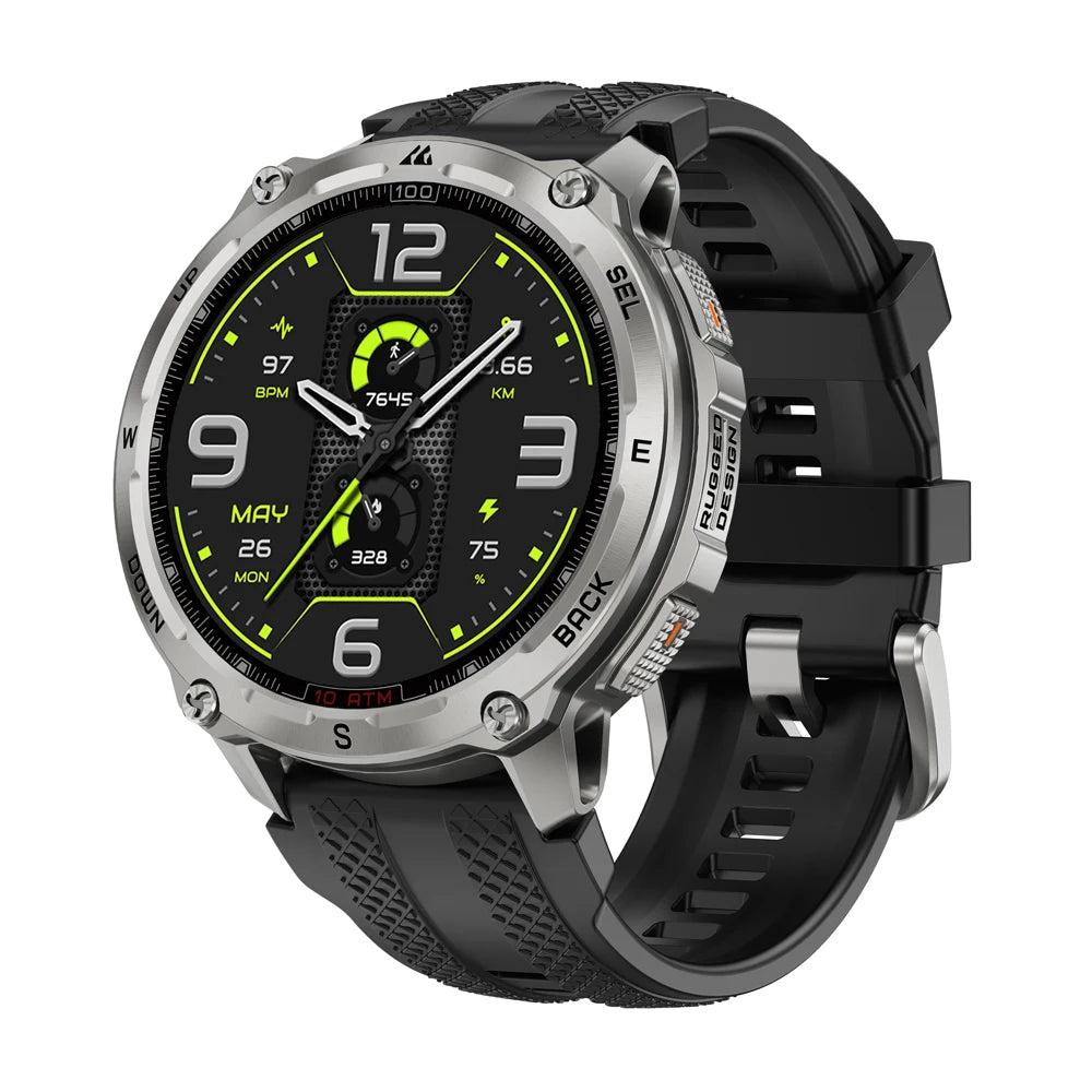 Tank T4 Smart Watch for Men 6-Sat GPS Offline Maps 10ATM Waterproof Heart Rate Diving Skiing Hiking for Android iOS