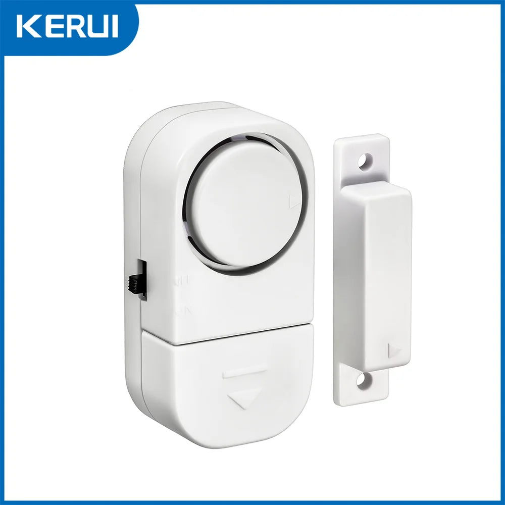 Window Door Sensor with Battery Independent Opening Magnetic Door Sensor 90db Wireless Security Alarm for Home House