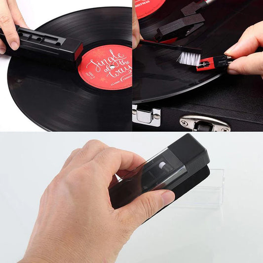Anti Static Dust-Remover Vinyl Record Cleaner Cleaning Brush for Vinyl Record Player Dust-Remover-Brush Turntables Cleaning Kit